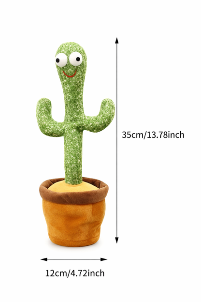 Kidzotic Musical Dancing & Mimicry Cactus Toy | Singing, Talking & Dancing Plush for Kids