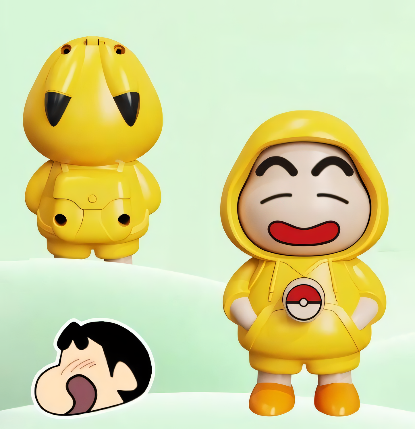 Shinchan Face Changing Keychain | Cute Anime Keyring for Shinchan Fans