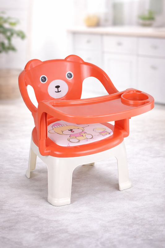 Baby Feeding Chair with Detachable Tray & Cup Holder | Toddler Feeding Seat for Kids (6 Months–3 Years)